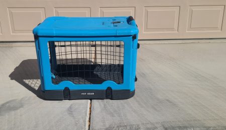 Dog Crate – Pet Gear 4-Door Collapsible Wire Dog Crate – Blue