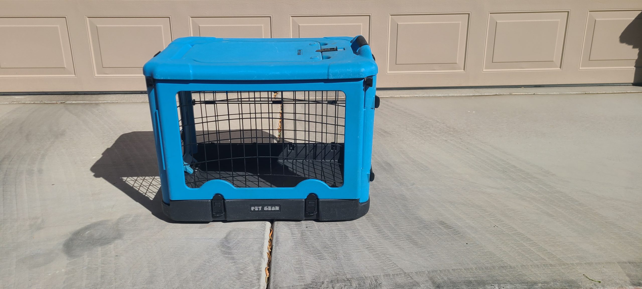 Dog Crate – Pet Gear 4-Door Collapsible Wire Dog Crate – Blue
