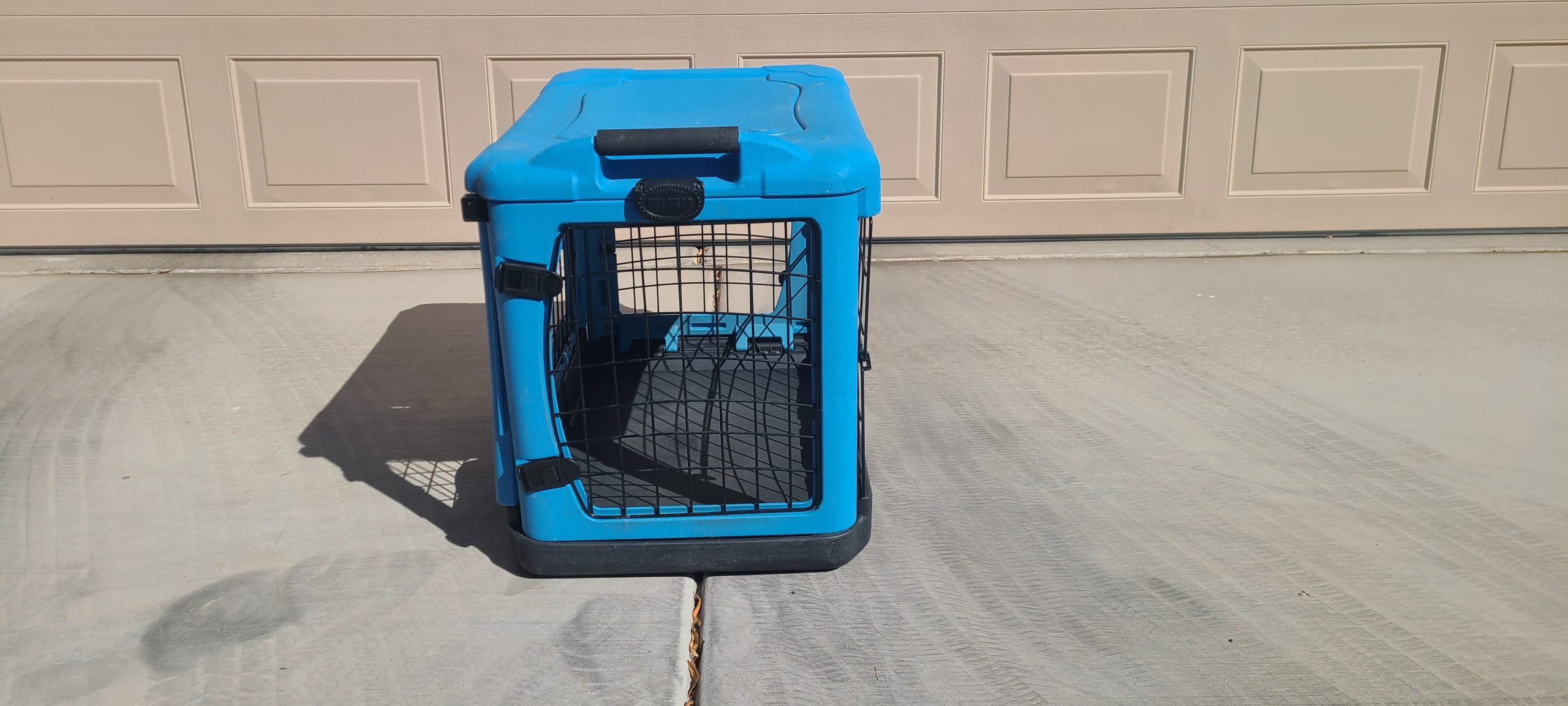 Dog Crate – Pet Gear 4-Door Collapsible Wire Dog Crate – Blue