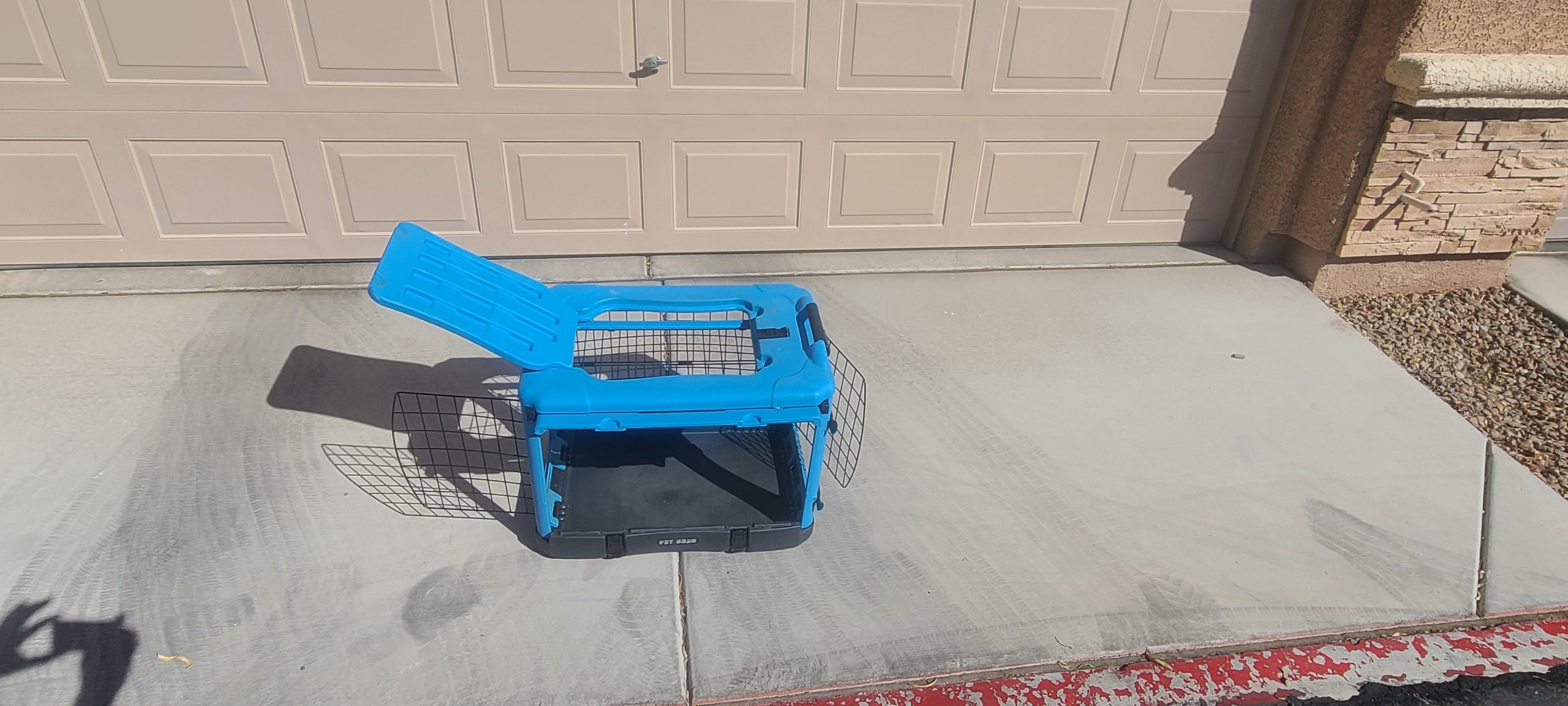 Dog Crate – Pet Gear 4-Door Collapsible Wire Dog Crate – Blue